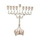 thumbnail image 1 of Portavelas De 9 Ramas Candelero Hanukkah Menorah Para Decoración De Boda Argent, 1 of 5