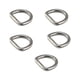thumbnail image 1 of Anillos En D De Metal Para Hamaca, Monederos, Anillos De Acero Sin Costura, Anillos En D Semicirculares, 3,5mm X 2,68cm X 2,35cm, 5 Uds., 1 of 5