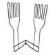 thumbnail image 2 of Soporte Para Guantes De Cocina Soporte Plegable De Metal Estante De Secado De Toallas Para Platos Vertical, 2 of 5