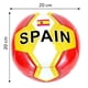 thumbnail image 2 of Pelota de Fútbol PWRFitness España 20 cm Rojo Amarillo Blanco, 2 of 3
