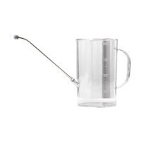 Magideal - Can, Dispositivo De Riego De Plantas, Mango Ergonómico, Lata De Riego Medible De 1 Litro Con Una Olla Larga, Maceta Para Plantas En Interiores, Blanco