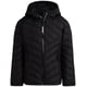 thumbnail image 1 of Chaqueta de invierno Reebok para niñas, resistente a la intemperie, con capucha, negra, 7-8, 1 of 7
