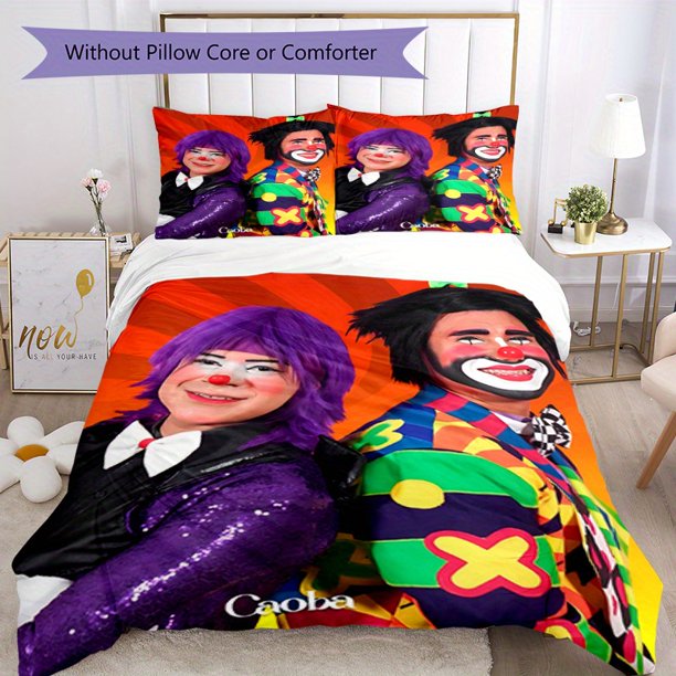 3pcs Bedding Set Duvet Cover Closure Includes 1 Duvet Cover & 2 Pillowcases for All Seasons Bedroom Decor, Home Dorm High-Definition Print Mesmos Rollo A215