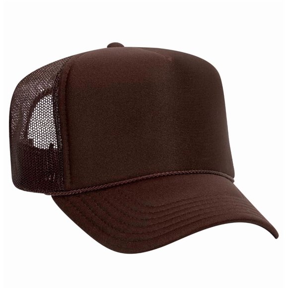 GORRA Alldayshirts 5 paneles con malla estilo camionero – Marrón