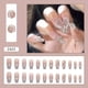 thumbnail image 2 of 24pcs Heart Design Press On Nails with Rhinestones - Long Coffin Fake Nails for Women, Girls, and Men - Full Glue On Acrylic Artificial Nails for Manicure Art Decorations, 2 of 3