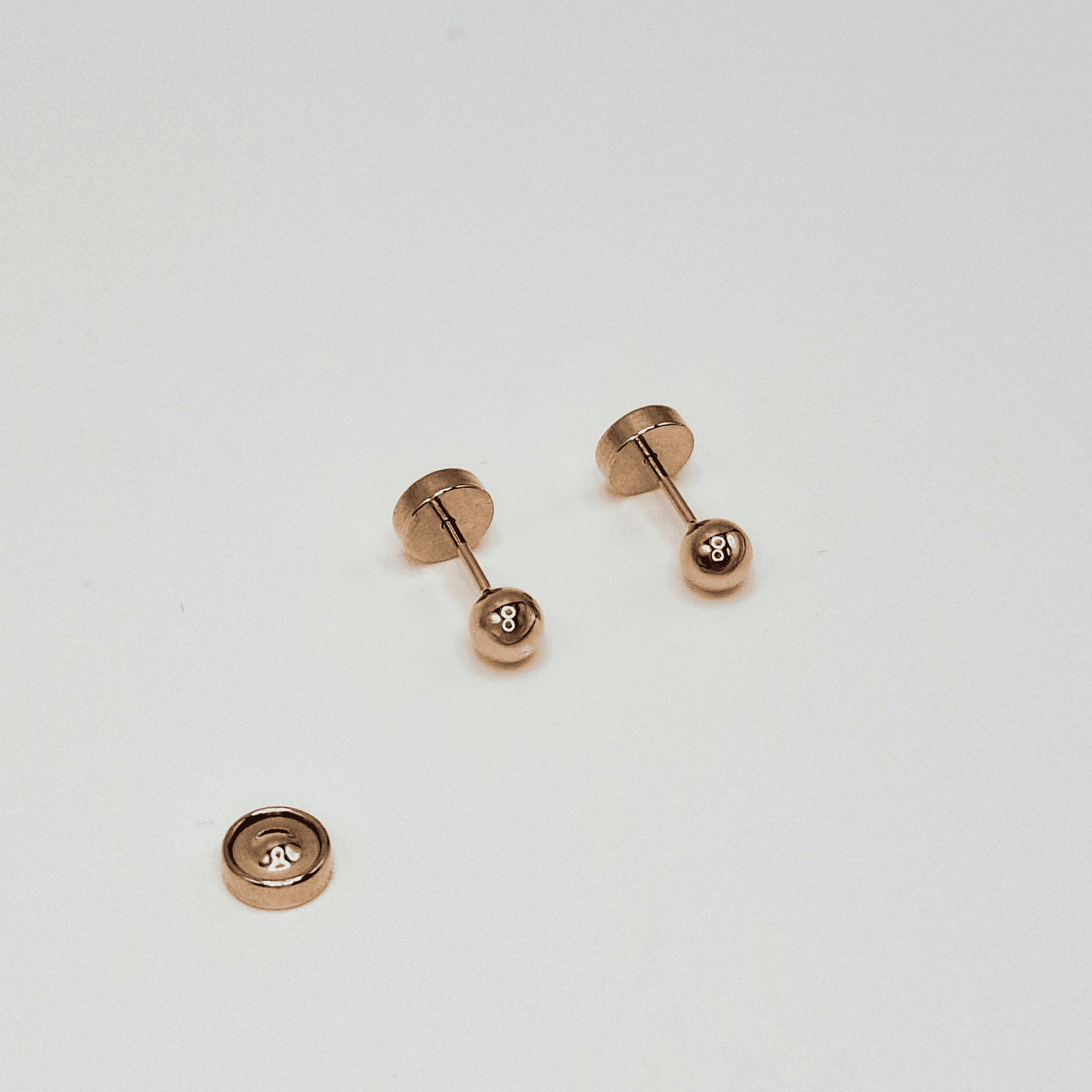 Rba Y Co - Aros Abridores Para Bebé Laminados En Oro 20k Modelo Bolita 3,5mm