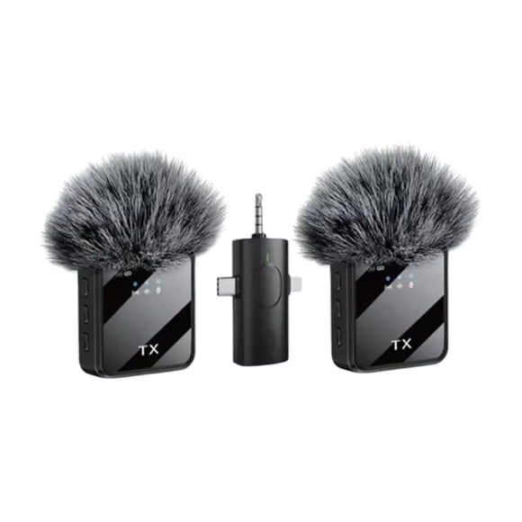 Pack Micrófono Inalámbrico para Celular 2 Micrófonos + Receptor Ideal para TikTok, Reels, Streaming y Entrevistas