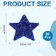 thumbnail image 2 of Uxcell Parches de Estrella de Lentejuelas para Planchar, Parches de Lentejuelas Bordados para Reparación de Ropa, Decoraciones para Mochilas y Zapatos Azul Profundo 2.6 pulgadas, 2 of 5