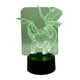 thumbnail image 4 of Lampara Ilusion 3D Dragón de 7 colores, Base touch, 4 of 7