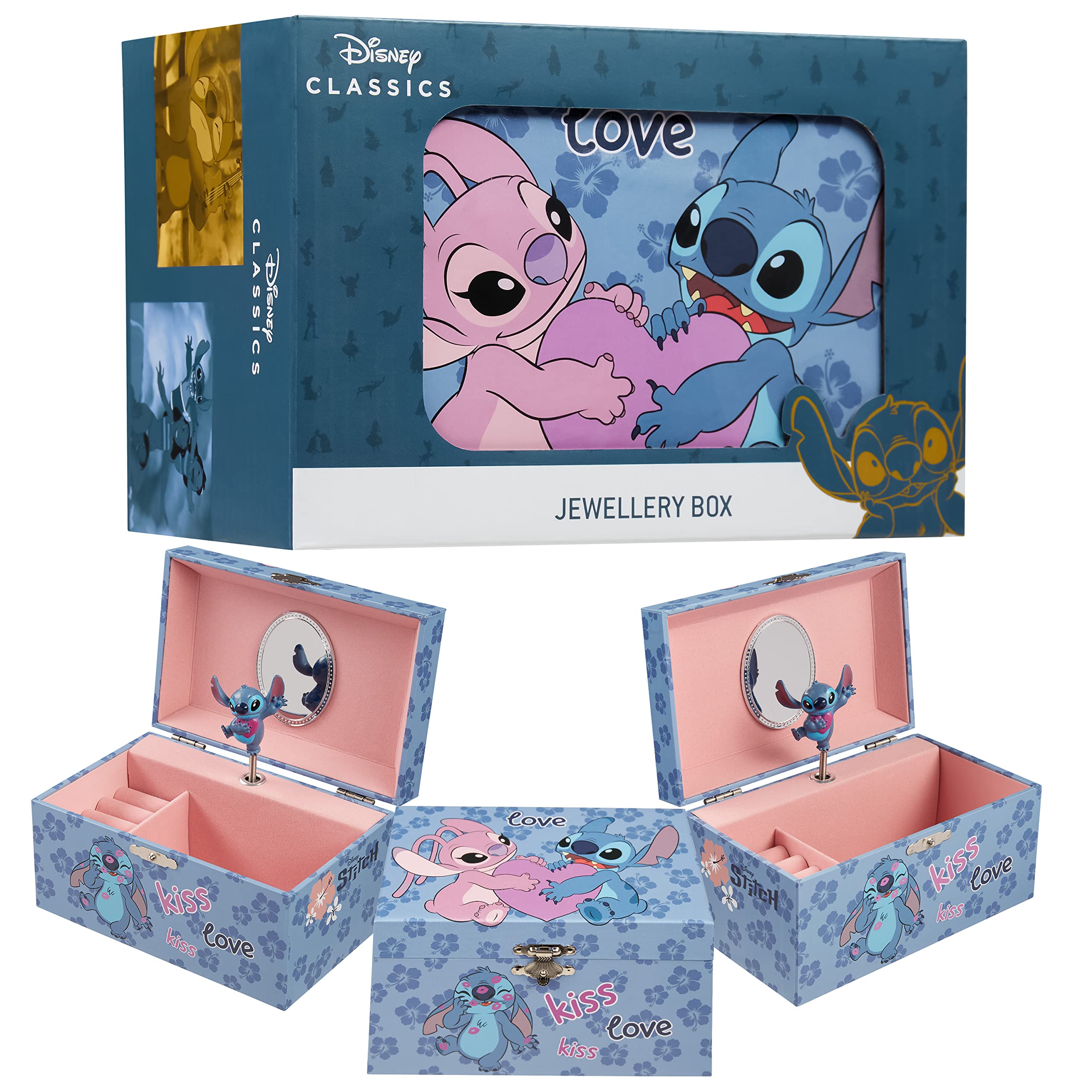 Joyero Disney Stitch Musical Para Niñas Con Función Musical
