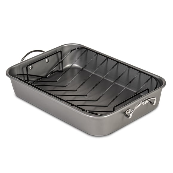 Asadera Glad 28 x 39 cm antiadherente de alta resistencia con rejilla