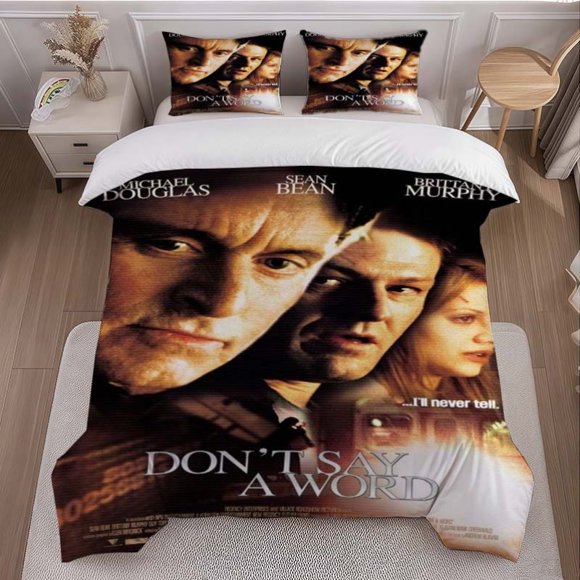 Silence of Life Movie Poster Printed Duvet Cover Set | Comfortable and Soft Polyester Bedding Set with 1 Duvet Cover and 2 Pillowcases Ideal for All Seasons
