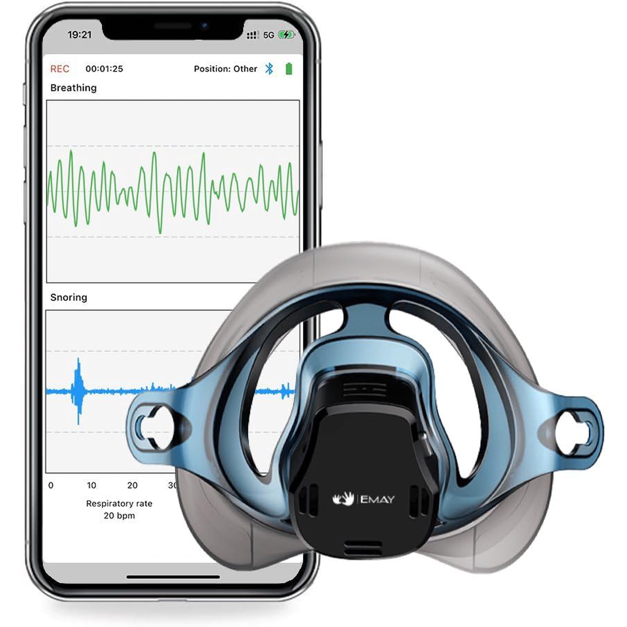 Monitor De Respiración Y Sueño Emay Sleep Para El Seguimiento Del Flujo De Aire