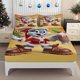 thumbnail image 1 of Fitted Sheet featuring Christmas outfits with Gingerbread for Man and Hot Cocoa holiday patterns Elastic design ensures a perfect, 1 of 1
