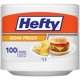 thumbnail image 1 of Platos desechables de espuma Hefty 22,5 cm, paquete de 100, resistentes a filtraciones, 1 of 5