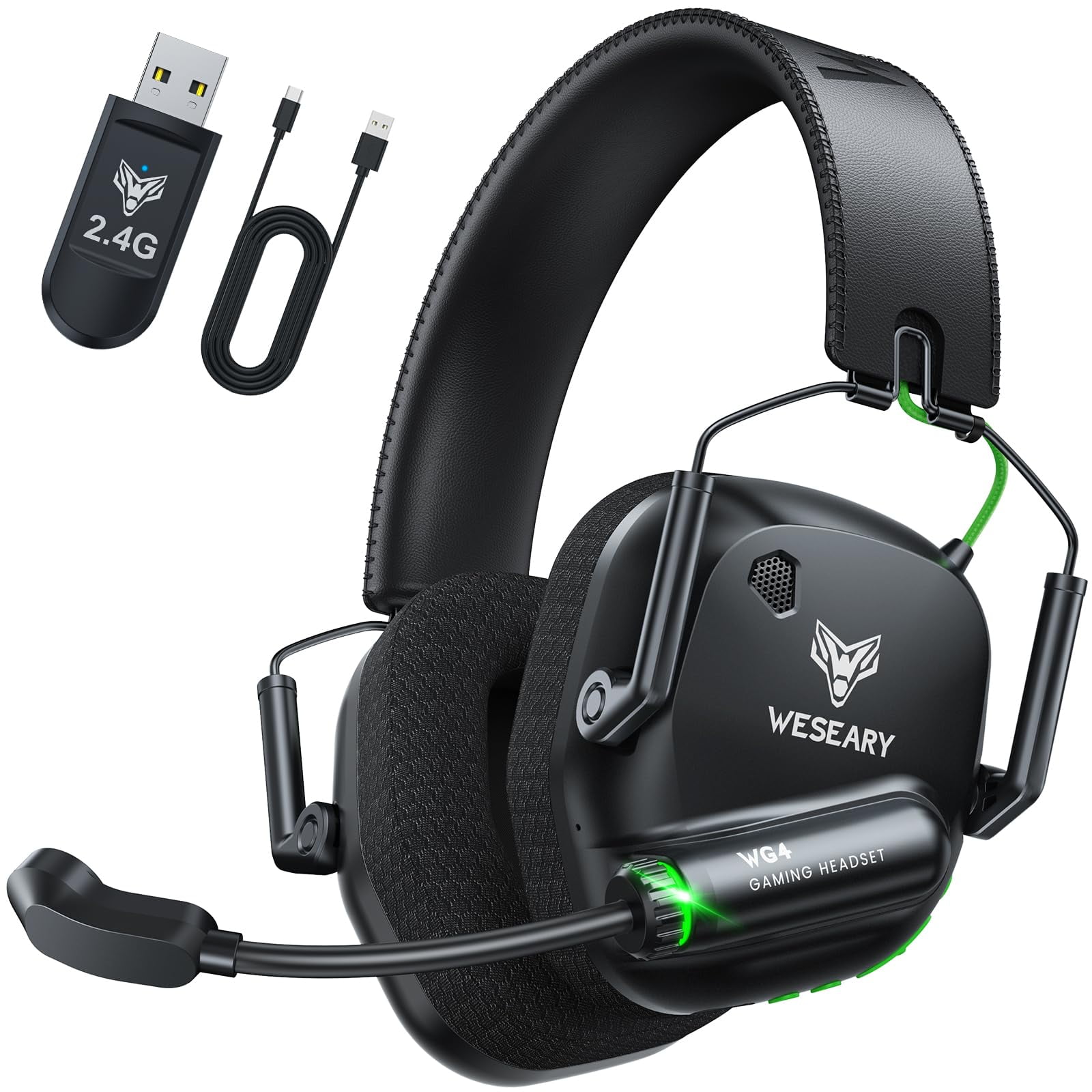 Auriculares Inalámbricos Para Gaming Weseary Wg4 De Doble Modo Bluetooth
