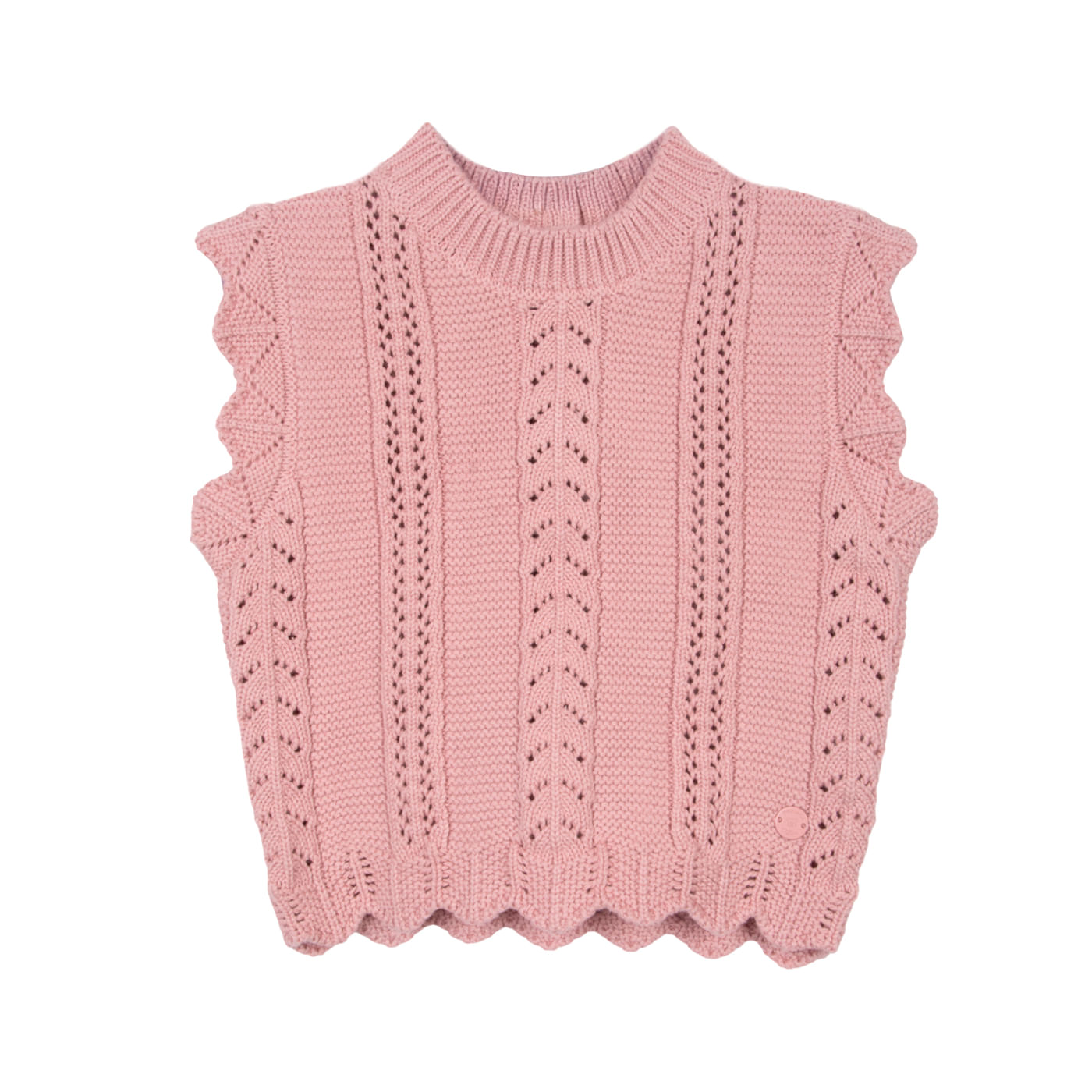 Chaleco Bebé Niña Palo Rosa Pillin