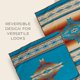 thumbnail image 4 of Manta Pendleton Jacquard de lana virgen 163 x 203 cm turquesa, 4 of 9