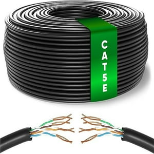 Genérico - Cable De Red Alta Velocidad 25 Mt Cat5E Cable Lan Internet C