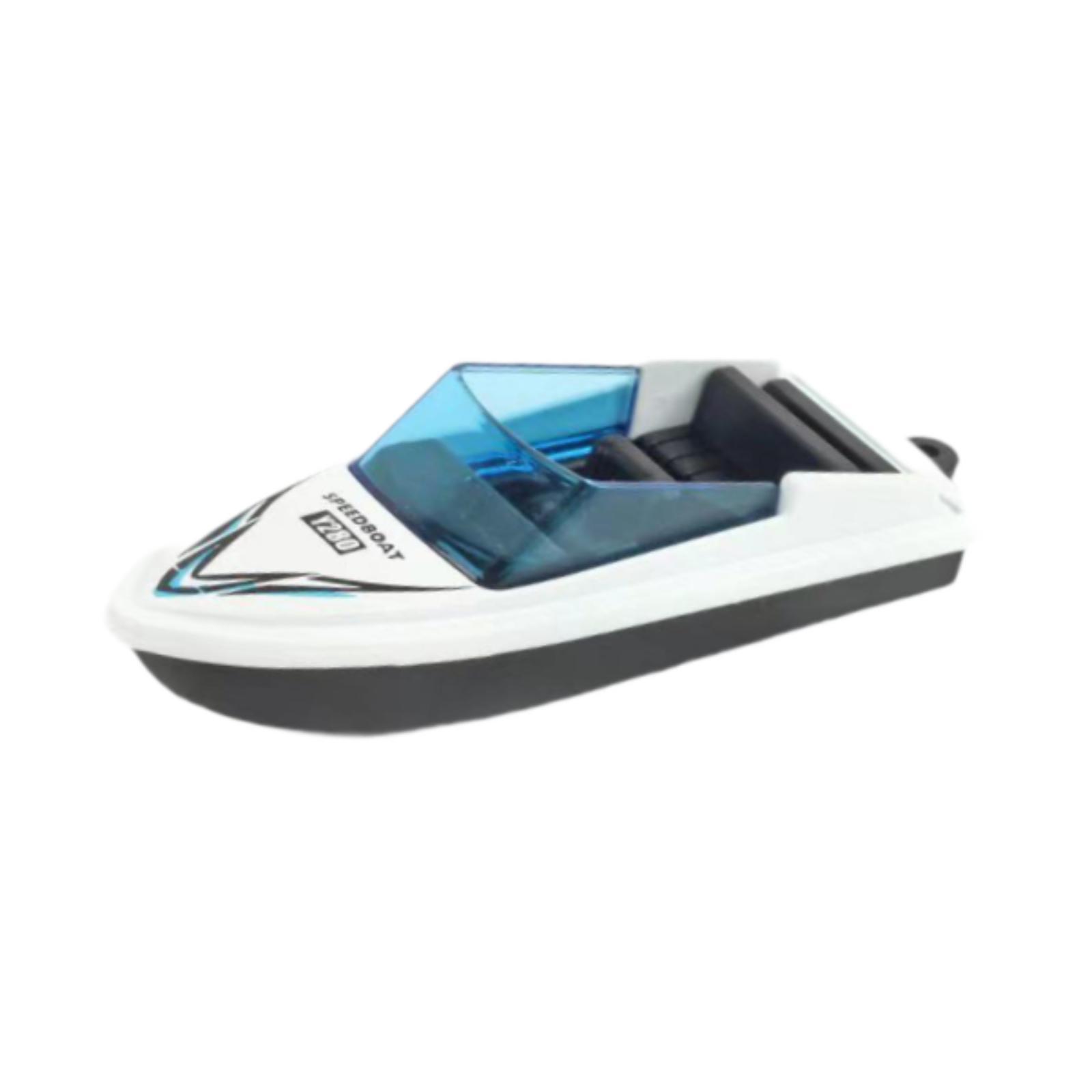 Bothyi - Mini Modelo De Lancha Motora De Aleación De Simulación De Lancha Rápida Para Adultos, Niños Pequeños, Color Blanco