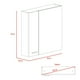 thumbnail image 3 of Botiquin 2 Puertas Barcelona 60x60x14,9 Cm Wengue, 3 of 3