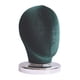 thumbnail image 5 of Cabeza de bloque de lienzo para exhibición de pelucas con Base de PVC (altura 25cm), cabeza de tela para maniquí, soporte de exhibición para pelucas y Terciopelo verde, 5 of 5