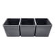 thumbnail image 3 of Set 3 Macetero Maceta De Plastico Cuadrado Pequeño 6 X 6 Cm gris Tamano Unico, 3 of 5