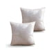 thumbnail image 3 of Set De 2 Fundas De Cojines Satin Diseño Hojas 45cm X 45 Cm Beige, 3 of 4