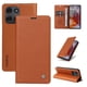 thumbnail image 1 of Funda Billetera de Cuero para Motorola MOTO G75 5G con Tarjetero y Soporte - Tapa Magnética Marrón, 1 of 6