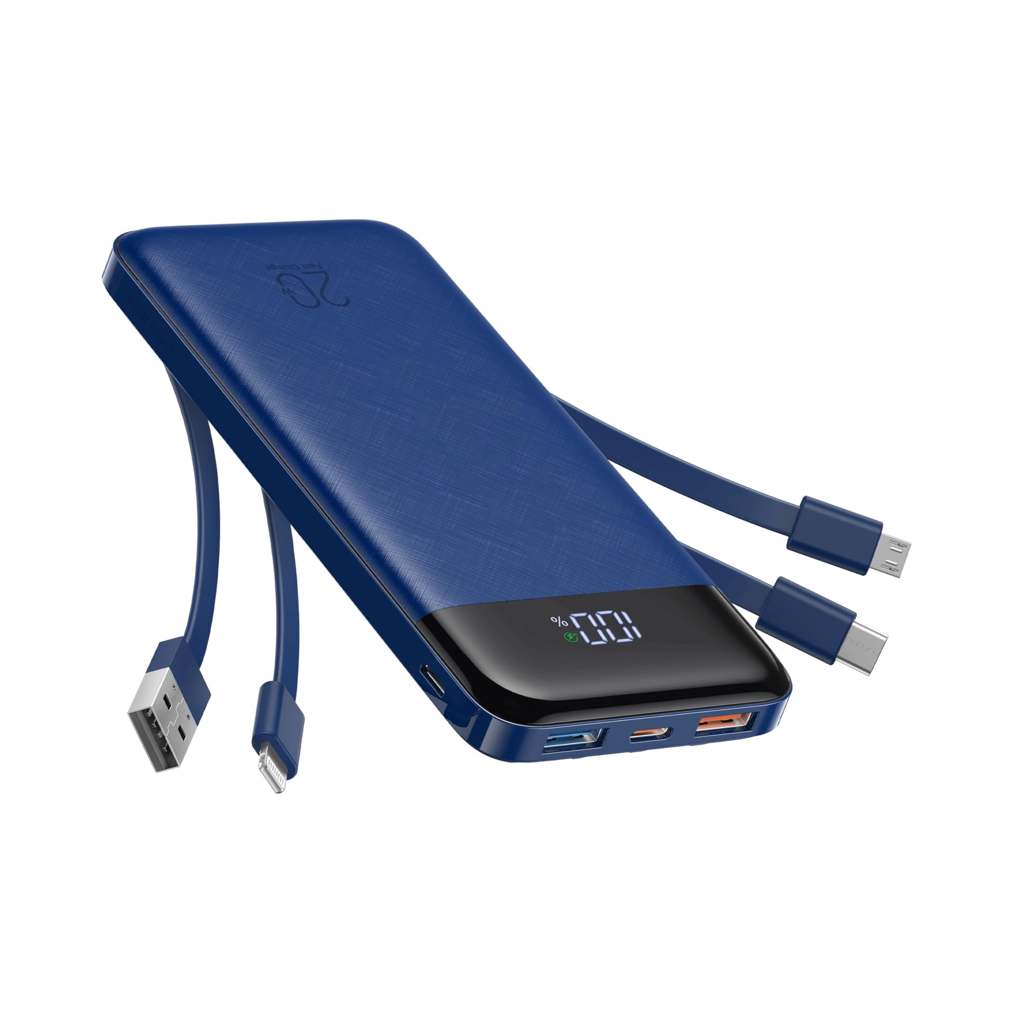 Power Bank Charmast 20000mah 20w De Carga Rápida Con Cables