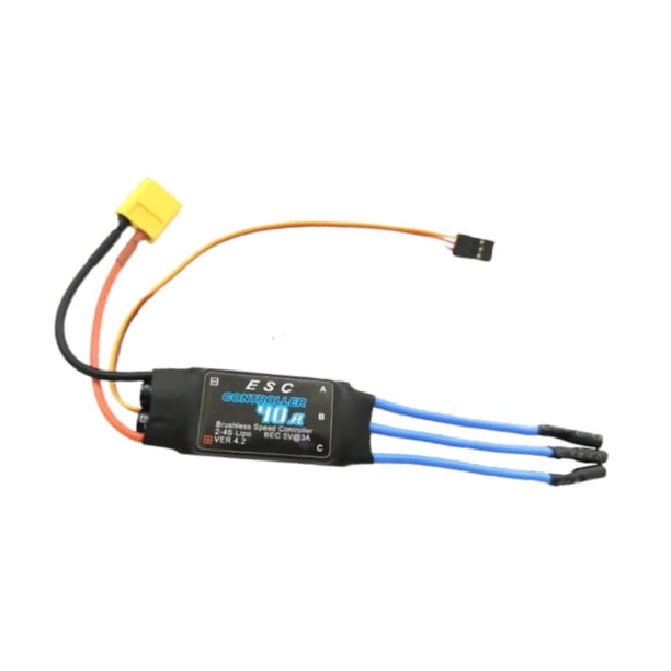 Controlador De Velocidad Eléctrico ESC, Repuesto Para Modelo Hobby RC, Avión De Ala Fija, 40A, Banana XT60