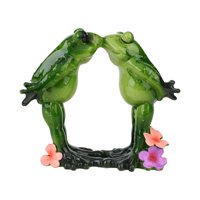 Magideal - Estatua De Rana, Adorno De Mesa, Escultura De Animal De Resina, Estatuilla Decorativa Para Mesa Central, Escritorio, Estantería, Decoración Del Hogar Pareja