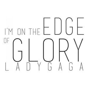 Rienda Libre Graphics - Decomural Edge Of Glory Lady Gaga Ws-40897