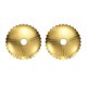 thumbnail image 1 of Uxcell 2 paquetes de placa trasera para pomo de gabinete, arandelas de placa trasera de latón radial de 1.54 pulgadas, decoración clásica de muebles para puertas de gabinetes, cajones y alacenas, 1 of 6