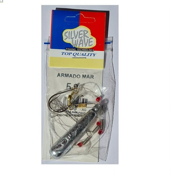 Armada Mar Fondo 2 Anzuelos + Plomo 50grs -