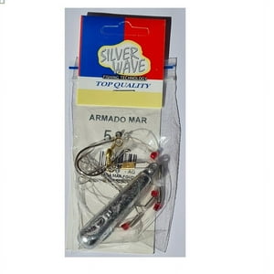 Silver Wave - Armada Mar Fondo 2 Anzuelos + Plomo 50Grs -