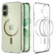 thumbnail image 1 of Funda de teléfono Spigen Ultra Hybrid MagFit para iPhone 17, oro transparente, 1 of 8