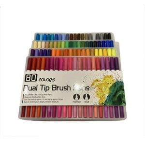 Genérico - Set De Lápices Acuarela Doble Punta 80 Colores