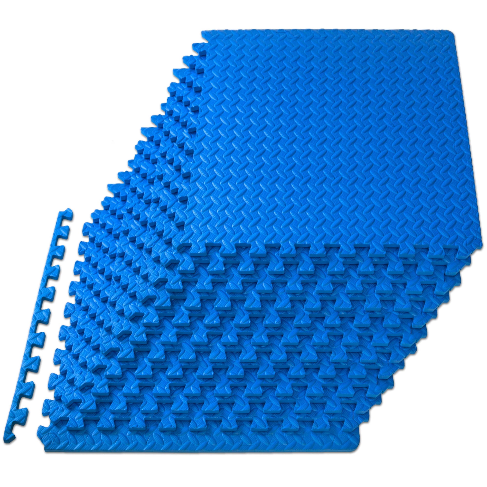 Colchoneta De Ejercicios Puzzle Prosourcefit, Espuma Eva Entrelazada, Azul