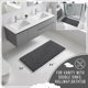 thumbnail image 2 of Alfombra de baño Yimobra, larga, antideslizante, lavable, 112 x 61 cm, gris oscuro, 2 of 7
