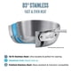 thumbnail image 2 of Sartén All-Clad D3 de acero inoxidable 30 cm con tapa plateada, 2 of 7