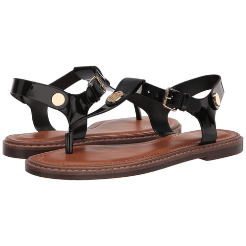 Sandalias Tommy Hilfiger Bennia Black Para Mujer