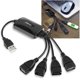 thumbnail image 1 of Hub mini flexible USB 2.0 de 4 puertos eForCity para PS3, Xbox y PC, 1 of 4