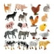 thumbnail image 3 of 19 Uds. Conjunto De Modelos De Animales De Granja, Manualidades Para Decoración De Casa De Juegos, Juguetes Educativos Para Niños, 3 of 5