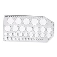 Magideal - Plantilla De Círculo Arquitectónico, Herramienta De Dibujo De Construcción, Plantilla, Regla De Dibujo De Medición Para Escuela De Encofrado De Constr