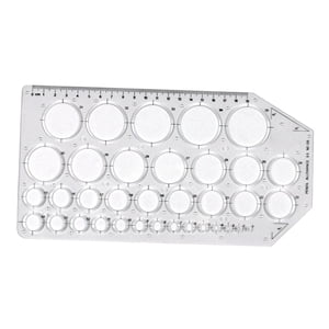 Magideal - Plantilla De Círculo Arquitectónico, Herramienta De Dibujo De Construcción, Plantilla, Regla De Dibujo De Medición Para Escuela De Encofrado De Constr