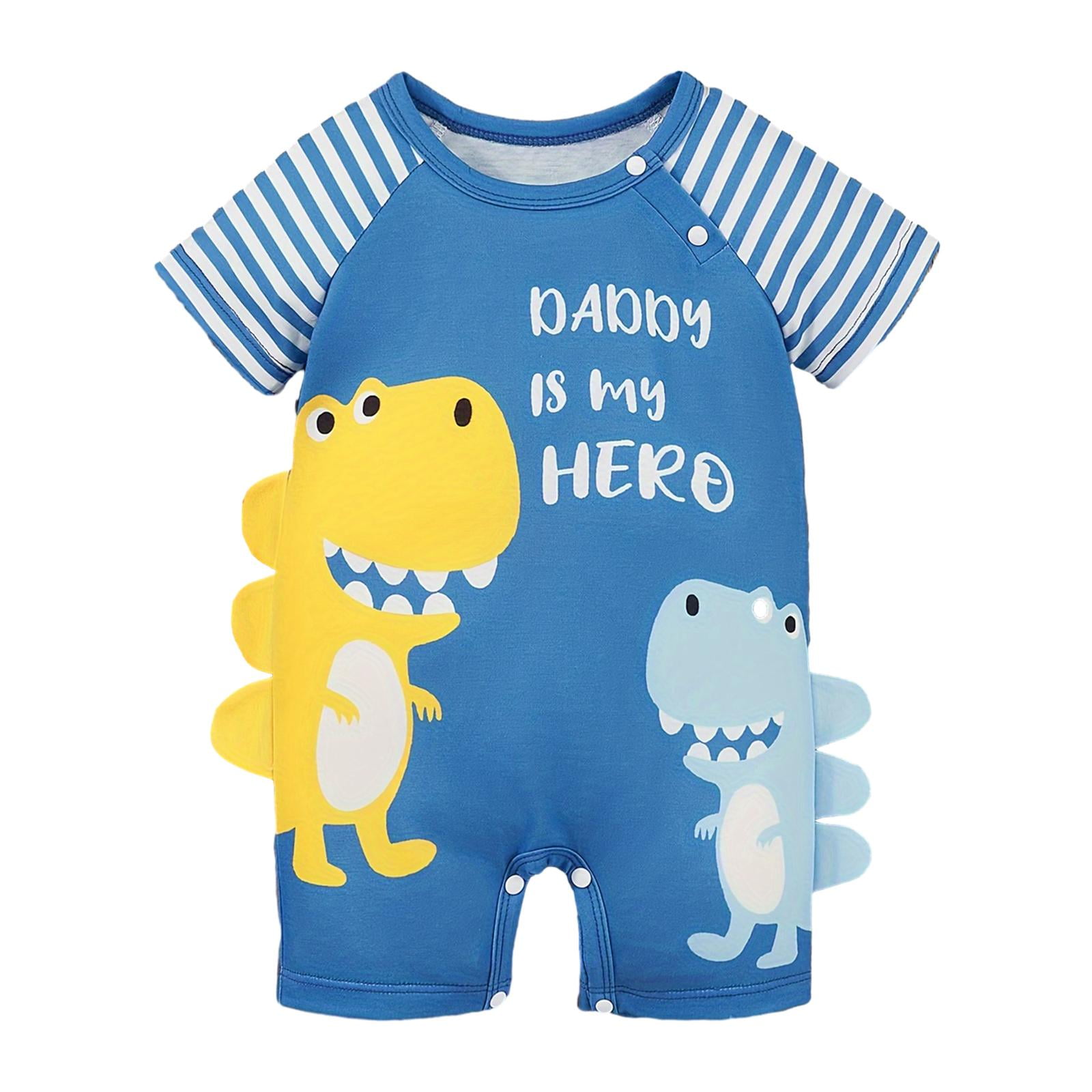 Magideal - Mameluco De Manga Corta Para Bebé, Mameluco De Dibujos Animados Con Cuello Redondo Para Bebé, Ropa De Fotografía Para Accesorios De Fotografía, Casa D 3 A 6 Meses