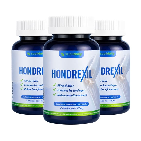 Hondrexil Suplemento Articulaciones 180 Caps Alivio Pack X3