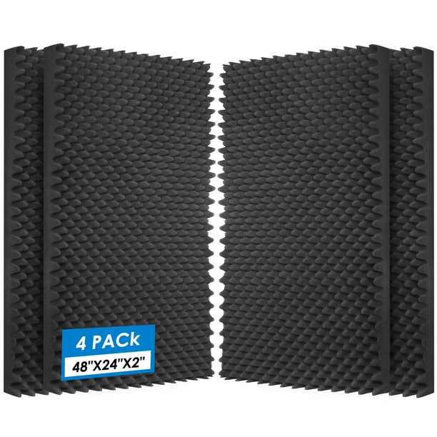 Paneles acústicos HUIDNAI para cajas de huevos de espuma, paquete de 4 unidades, 120 x 60 x 5 cm