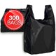 thumbnail image 1 of Bolsas De Plástico Para Camisetas 300 Unidades Negras 11 5 X 6 5 X 21 Cm, 1 of 7
